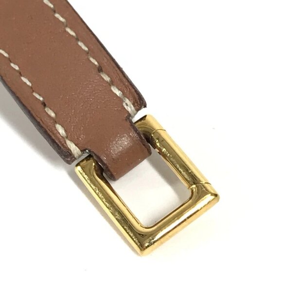 HERMES O'Kelly Bracelet Double bracelet accessories Bracelet Swift Brown/Gold - Picture 9 of 13